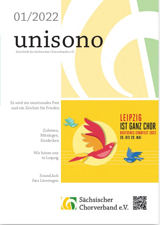 UNISONO 01/2022 Titelseite